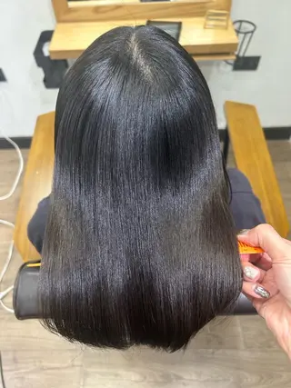 ミディアム カラー パーマ AnFye forprcoのヘアスタイル