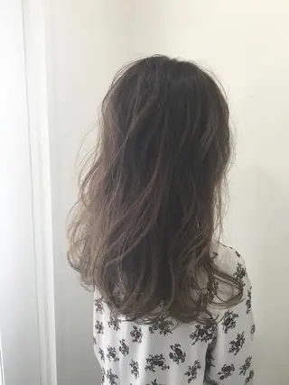 セミロング カラー パーマ ヘアアレンジ メンズ マツエク・マツパ 境 健助のヘアスタイル