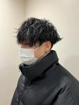 パーマ メンズ オカベ ショウマのヘアスタイル