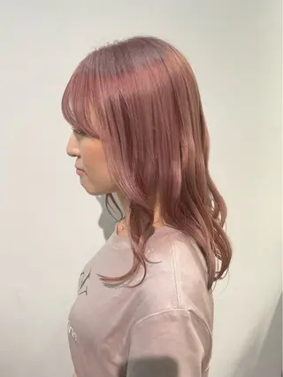 セミロング カラー Sana 🦢のヘアスタイル