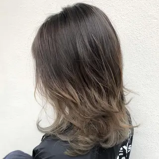 ミディアム カラー 髪質改善/艶髪 やまなかのヘアスタイル