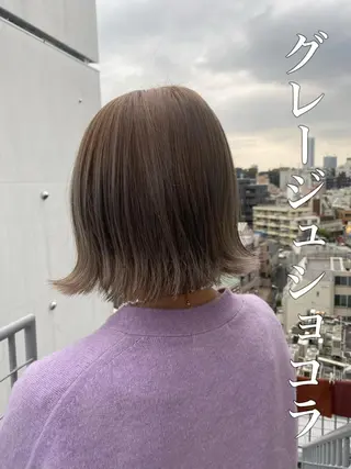 ミディアム カラー ヘアアレンジ Hiroshi ヒロシのヘアスタイル