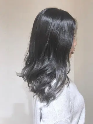 セミロング カラー パーマ ヘアアレンジ 縮毛矯正/美髪 髪質改善/石田幸輔のヘアスタイル
