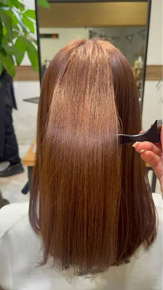 ロング 縮毛矯正・髪質改善・ ストレート🌻ゆいのヘアスタイル