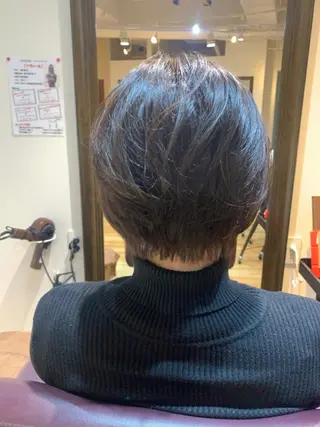 ショート カラー パーマ ヘアアレンジ メンズ キッズ ネイル マツエク・マツパ アイブロウ 白髪世代特化 🌿飯塚京橋のヘアスタイル
