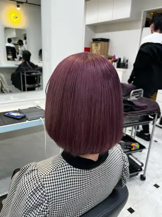 ショート カラー ブリーチカラー 🩵MIZUKIのヘアスタイル