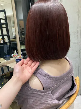 ショート ✨色持ちの良い艶 カラー✨蟹江真世のヘアスタイル