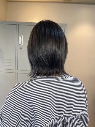 ミディアム カラー 渋谷ケアブリーチ Suuのヘアスタイル