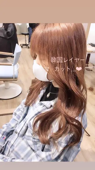 ロング 美髪特化韓国へア ❤︎nanami❤︎のヘアスタイル
