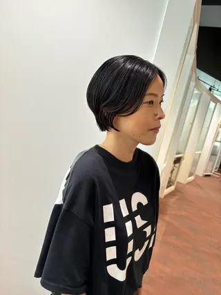 ショート マンツーマン 縮毛矯正/マユコのヘアスタイル