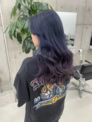 セミロング 手島 カミラのヘアスタイル