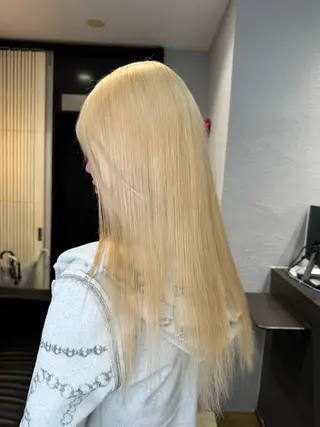 ミディアム カラー dao/ミルクティー /ブラウン/ブロンドのヘアスタイル