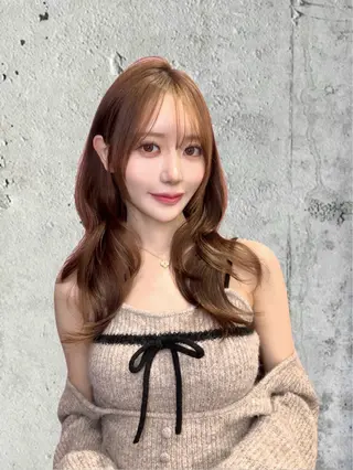 ロング 韓国/縮毛矯正/ カンタのヘアスタイル