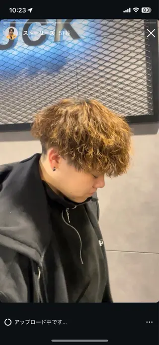 パーマ メンズ 波巻き/サーフカール 🌊吉野裕稀のヘアスタイル