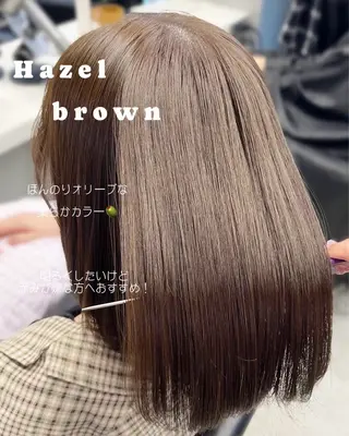 ミディアム 透明感/グレージュ /韓国レイヤー🪽のヘアスタイル