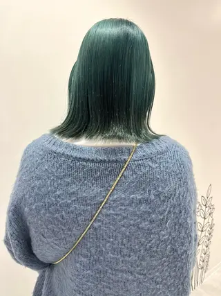 ミディアム カラー ヘアアレンジ 🌷ボブ/髪質改善 ストレートのヘアスタイル