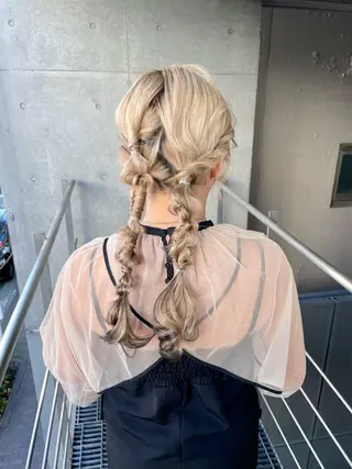 ロング ヘアアレンジ ヘアセット ✴︎Mai✴︎銀座のヘアスタイル