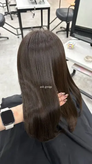 セミロング Haruka /うる艶透明感カラーのヘアスタイル