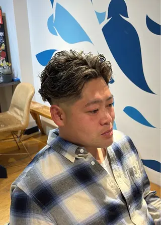 カラー メンズ aDALil川越 😎AZUSAのヘアスタイル