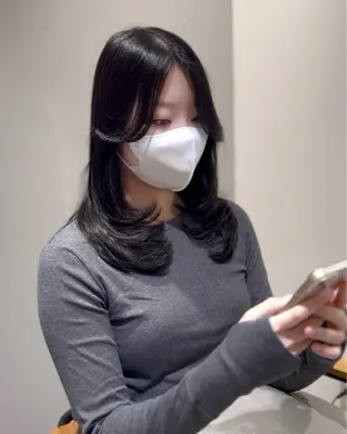 セミロング 盛れヘア🪽 /miyu🎀のヘアスタイル