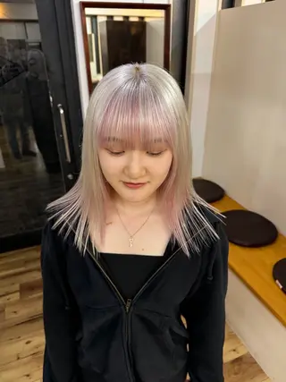 ミディアム カラー ブリーチカラーモデル 募集中/ リョウスケのヘアスタイル