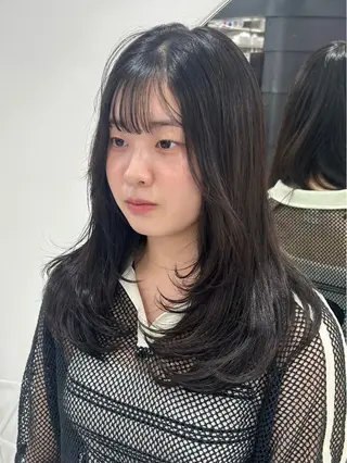 ロング カラー パーマ ヘアアレンジ メンズ キッズ 盛れ韓国ハイトーン 🎀Himari🎀のヘアスタイル