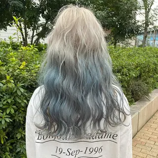 ロング カラー 🧡色落ちまで2度綺 麗なカラー🧡ヨシキのヘアスタイル