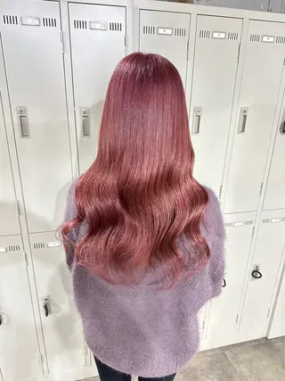 ロング カラー パーマ ヘアアレンジ メンズ キッズ アイブロウ 【縮毛矯正ブリーチ】 MANATO🌈のヘアスタイル