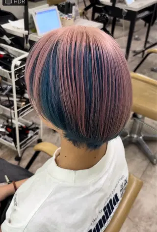 ショート カラー 透明感カラー🦋 Yuu🦋のヘアスタイル