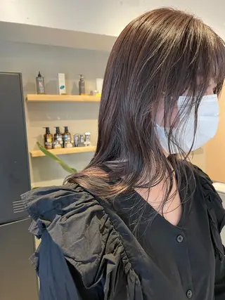 セミロング カラー hazuki 🌝のヘアスタイル