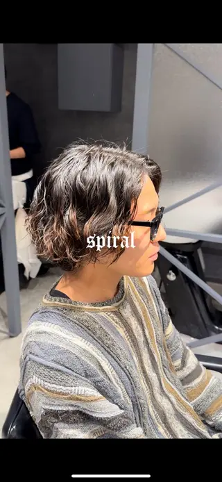 ミディアム メンズ メンズパーマ特化 🌟Gakutoのヘアスタイル