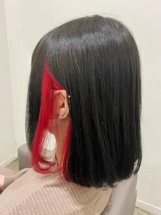 ミディアム カラー Ashanti 磯崎のヘアスタイル