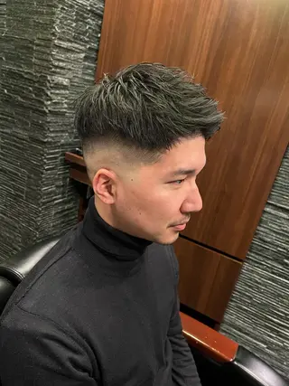 ショート メンズ 大久保 竣太のヘアスタイル