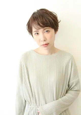 ショート カラー パーマ un 溝の口 伊豆本のマツエク・マツパデザイン