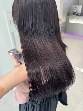 ロング miku/ラベンダー 透明感カラー🪻❤︎のヘアスタイル