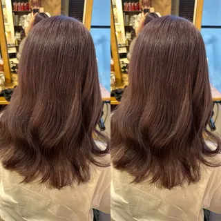 セミロング 上尾韓国レイヤー/ 艶カラー/しの🫧のヘアスタイル