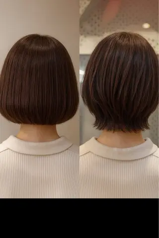 ショート 頭から整える美容師 松田のヘアスタイル