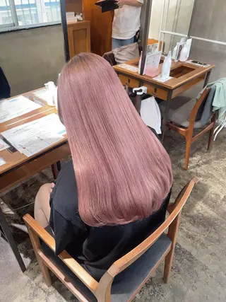 ロング カラー 梅田美容室 山崎海波のヘアスタイル