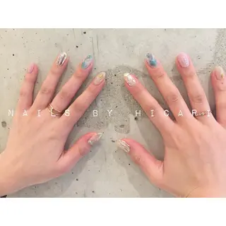 カラー ネイル マツエク・マツパ illum hicariのネイルデザイン