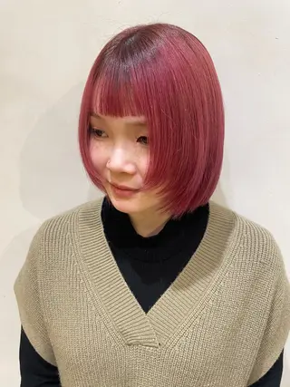 ミディアム 横田 愛梨のヘアスタイル