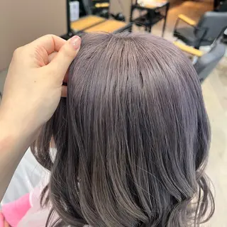 ミディアム カラー オオバヤシ マホのヘアスタイル