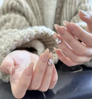 ネイル By moonネイル 🌷ワンホン/韓国風のネイルデザイン