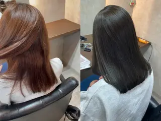 セミロング カラー RIENS aura / ayu ♡のヘアスタイル