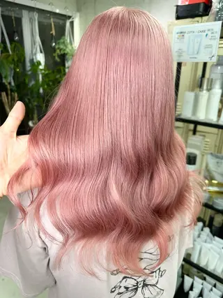 ロング カラー 名古屋のピンク好き かずくん🦩のヘアスタイル