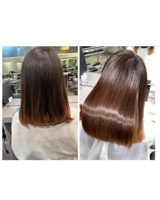 ミディアム パーマ 縮毛矯正 特化生田のヘアスタイル