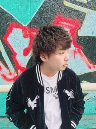メンズ ✨ブリーチ/ウルフ/ 心斎橋/横山大樹のヘアスタイル