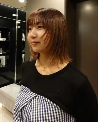 ミディアム 川田大輝 ナチュラルモードのヘアスタイル