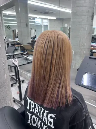 セミロング カラー Aoba 🫧艶ハイトーン🫧のヘアスタイル