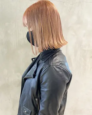 ミディアム ラベンダーカラー＆ ミルクティー太田のヘアスタイル