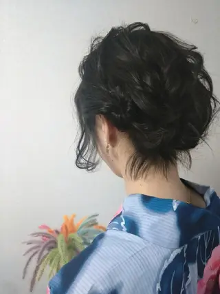 ショート ヘアアレンジ hase _のヘアスタイル